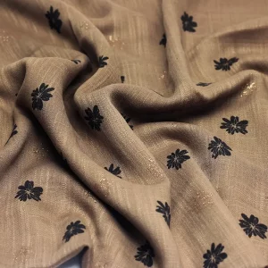 Print Light Brown Hijab