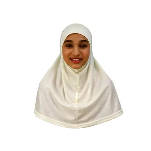 Girls Medium Hijab Silver
