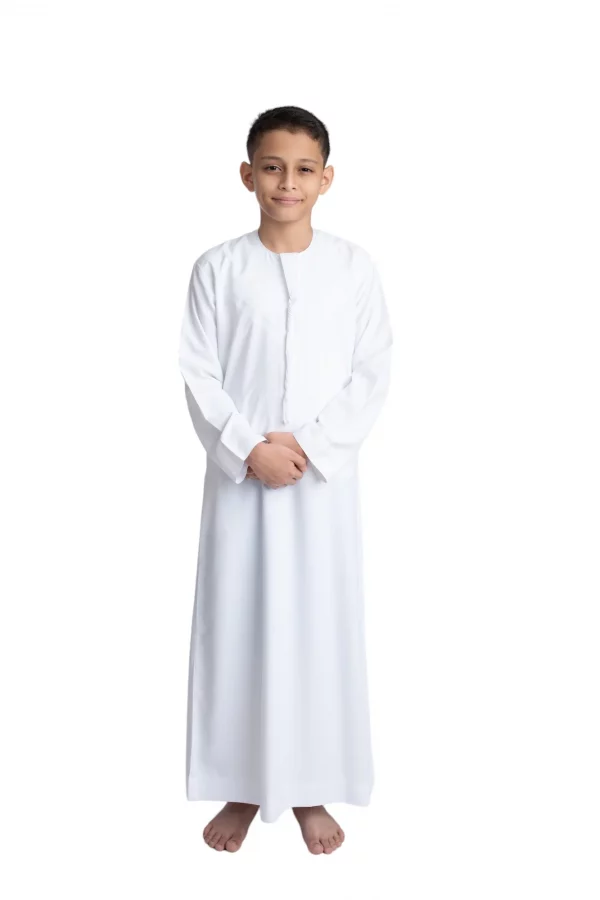 Boys Basic White Emirati Jubba
