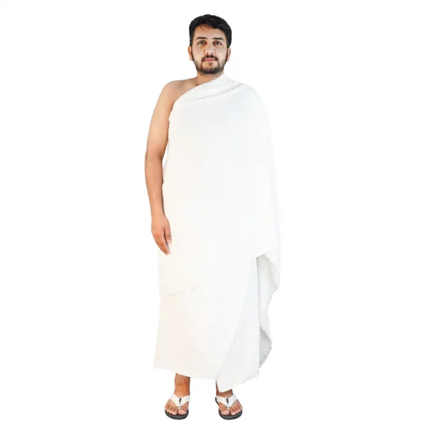 High Quality Adult Ihram Towel 2pcs set 100% Cotton - Standard Size - Image 5