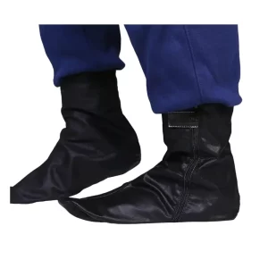 MEN'S ISLAMIC BLACK LEATHER SOCKS