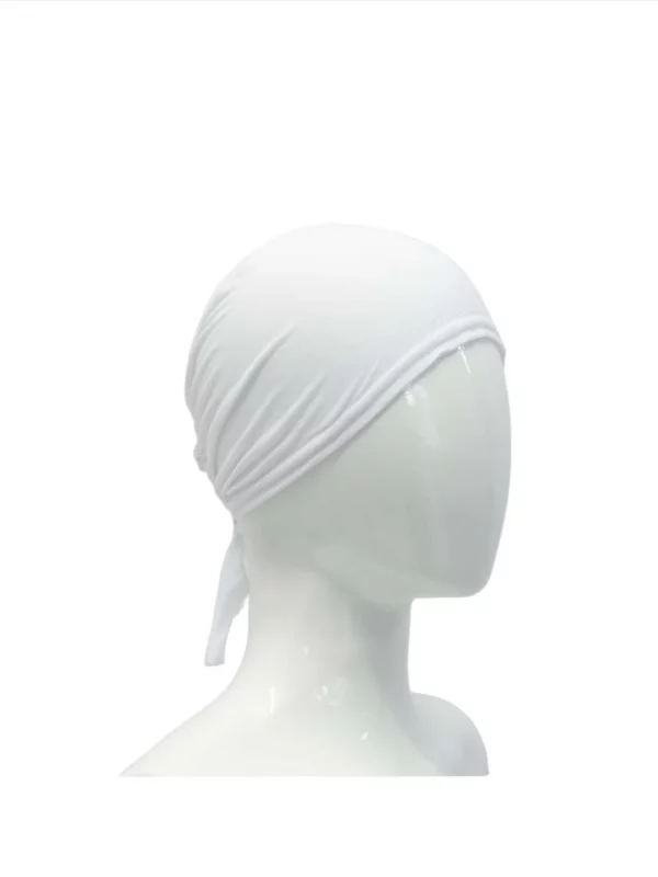Sura Tie Back Bonnet White - Image 2