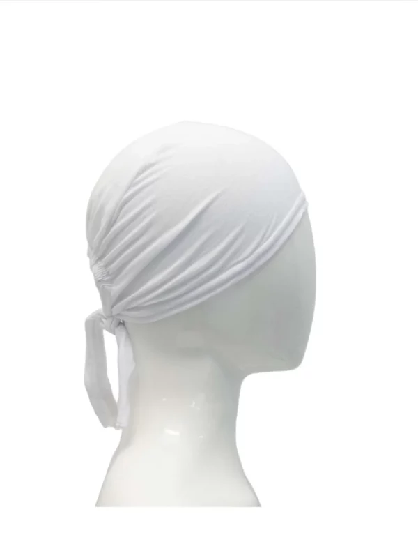 Sura Tie Back Bonnet White - Image 3