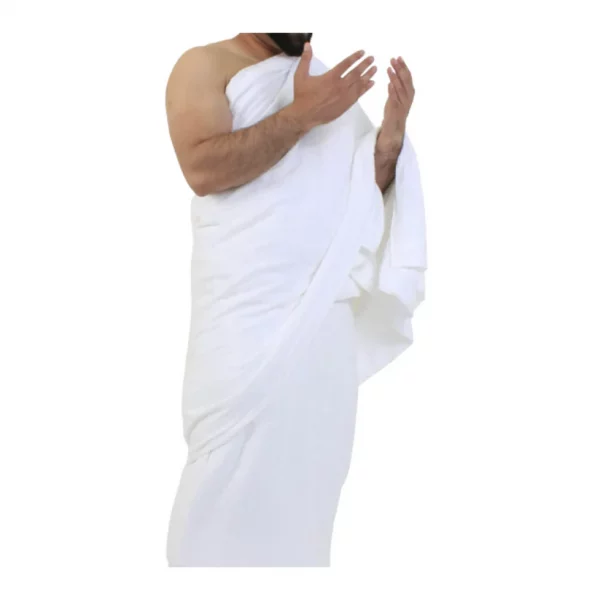 High Quality Adult Ihram Towel 2pcs set 100% Cotton - Standard Size - Image 3