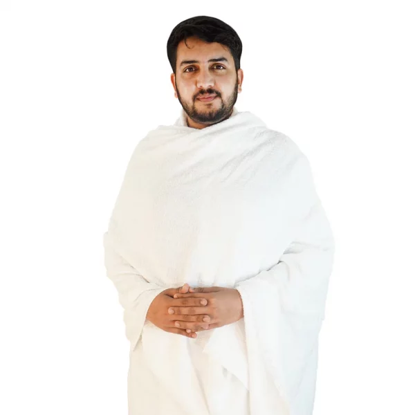 High Quality Adult Ihram Towel 2pcs set 100% Cotton - Standard Size - Image 4