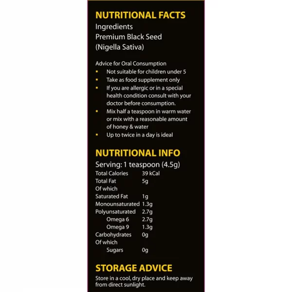 Shifawise Virgin Black Seed Oil 100% Pure 100ml & 250ml - Image 4