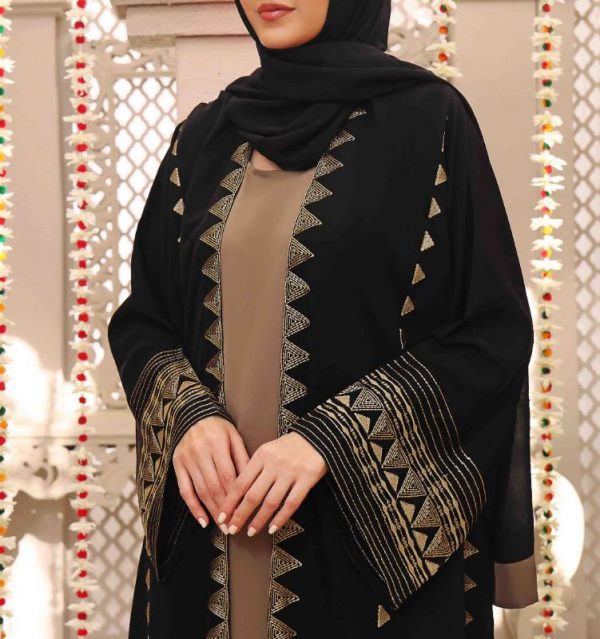 Extravagant Textured Abaya - Image 2