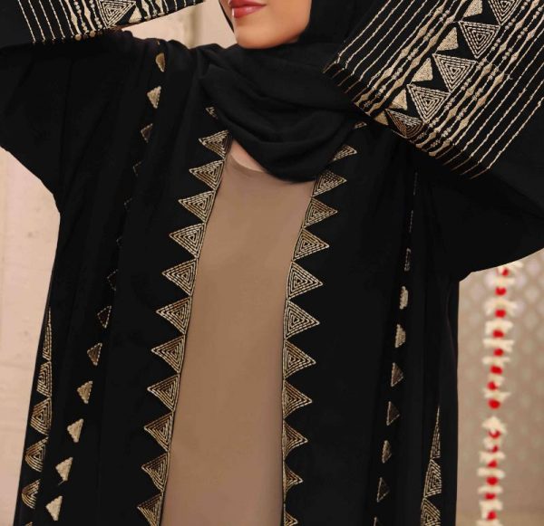 Extravagant Textured Abaya - Image 3