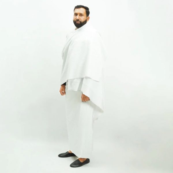 Haramain Ihram Towel 2pcs set- Super Soft Microfiber - Adult Standard - Image 4