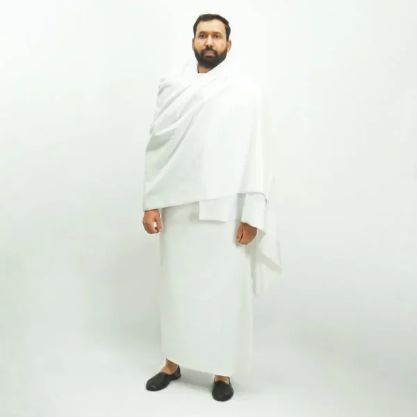 Haramain Ihram Towel 2pcs set- Super Soft Microfiber - Adult Standard - Image 3