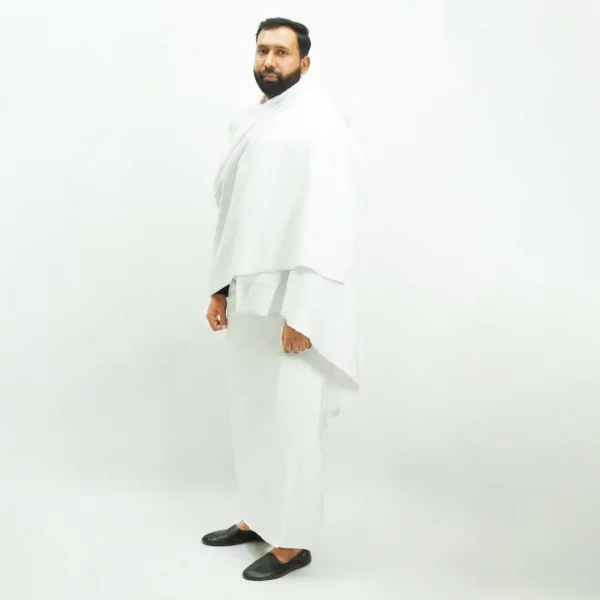 Haramain Ihram Towel 2pcs set- Super Soft Microfiber- Adult LARGE - Image 7