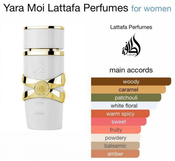 Yara Moi (White) Perfume / Eau De Perfume 100ml by Lattafa - Arabian Long Lasting Fragrance For Women - Image 3