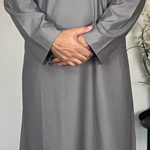 Men’s Grey Omani Thobe Jubbah